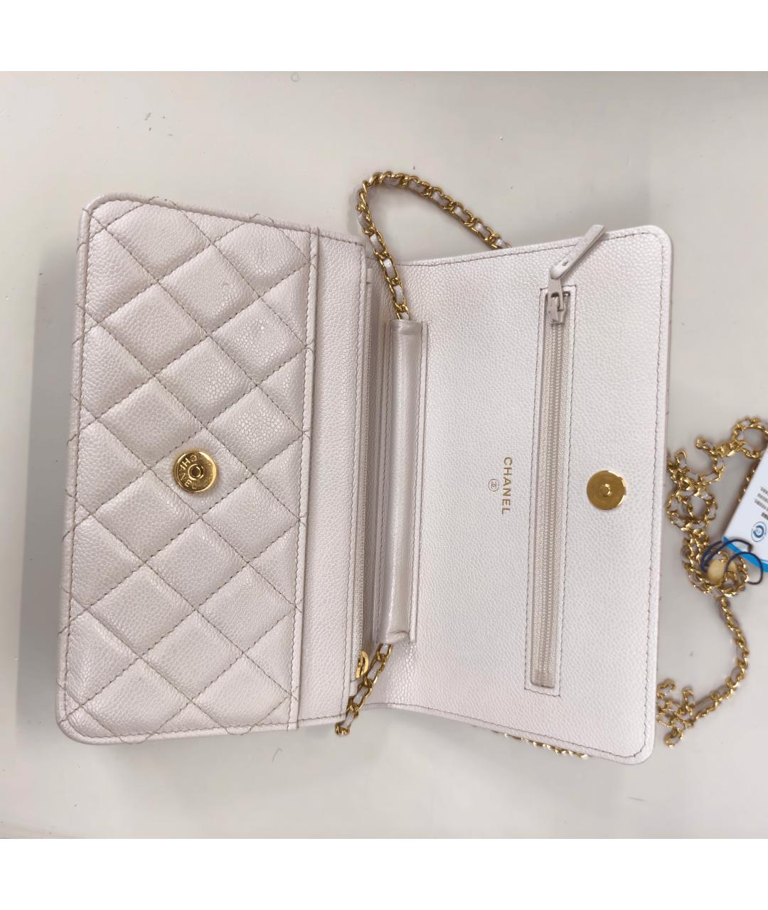 CHANEL Розовая кожаная сумка через плечо, фото 5