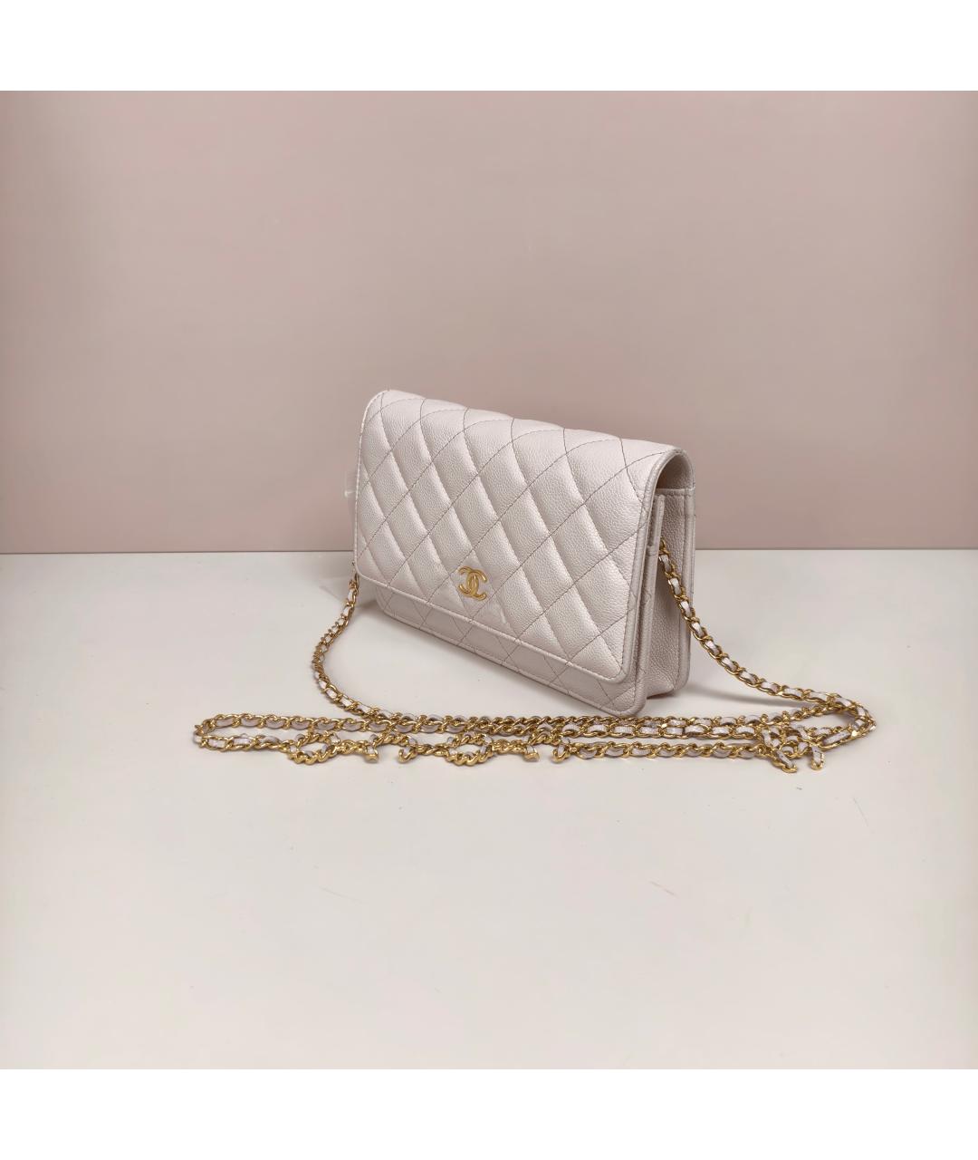 CHANEL Розовая кожаная сумка через плечо, фото 10