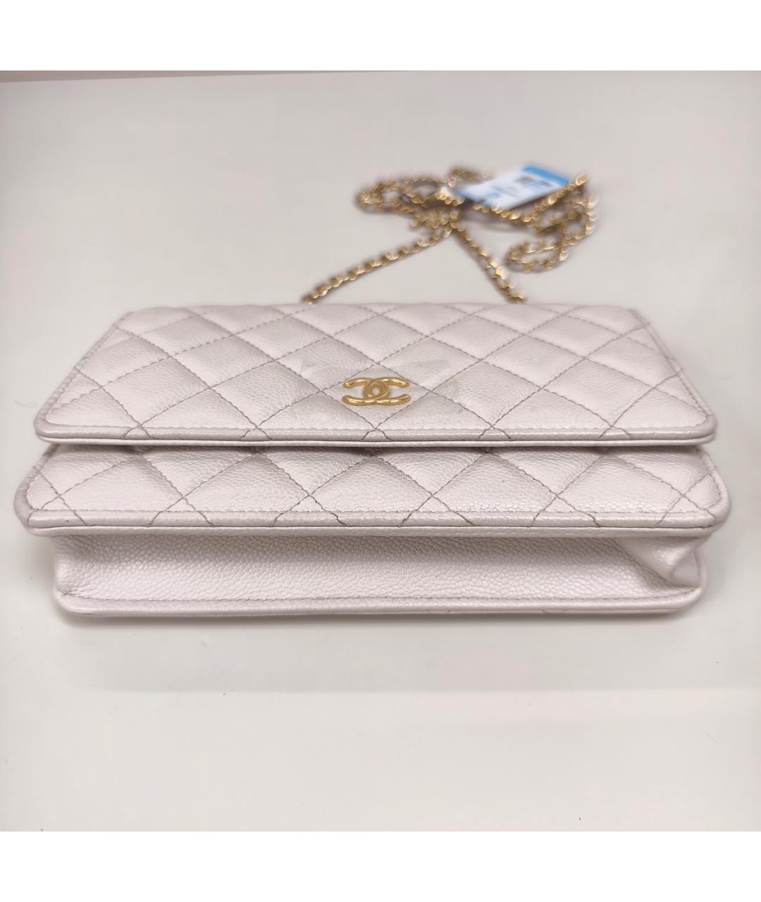 CHANEL Розовая кожаная сумка через плечо, фото 4