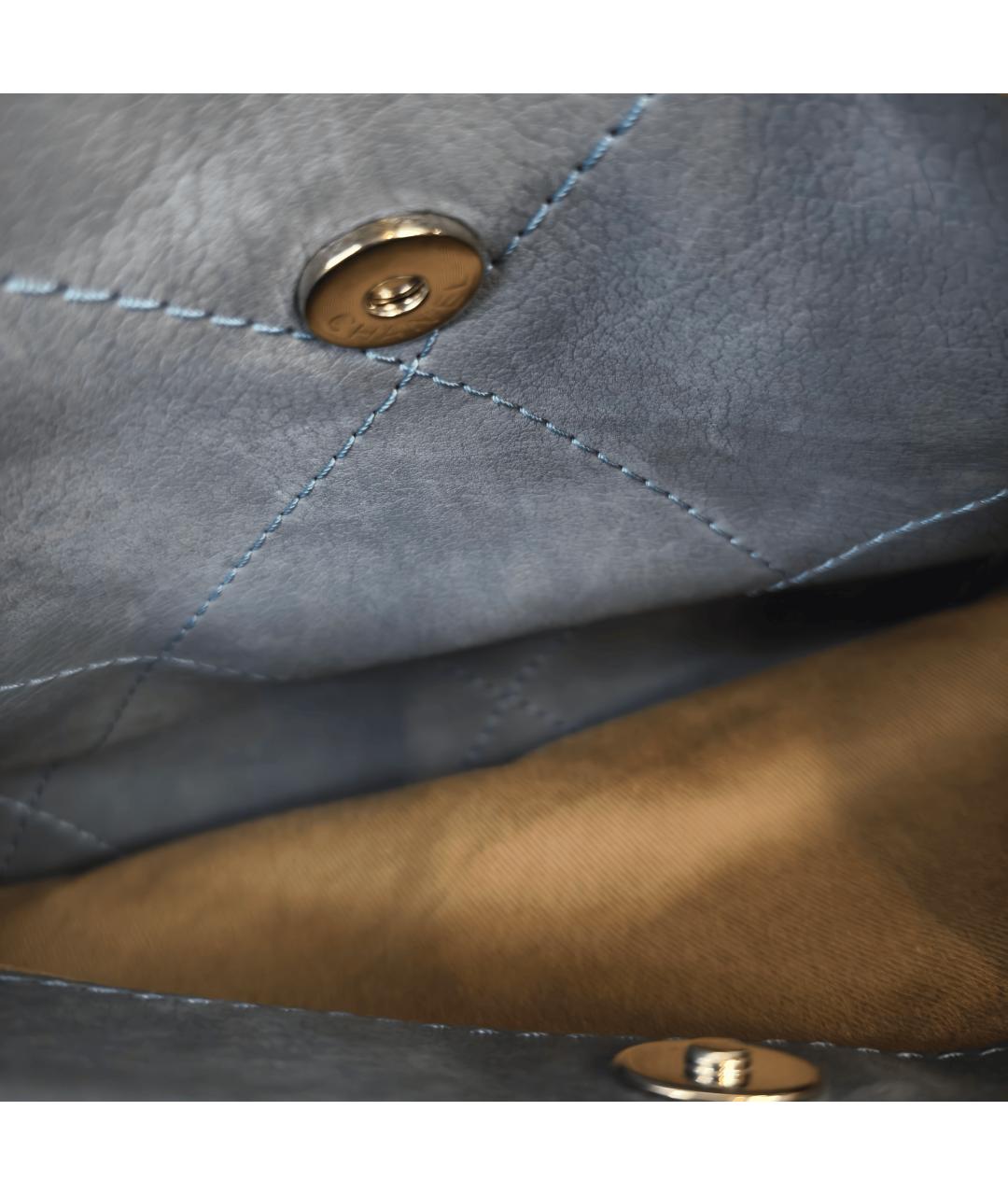 CHANEL Синяя кожаная сумка тоут, фото 3