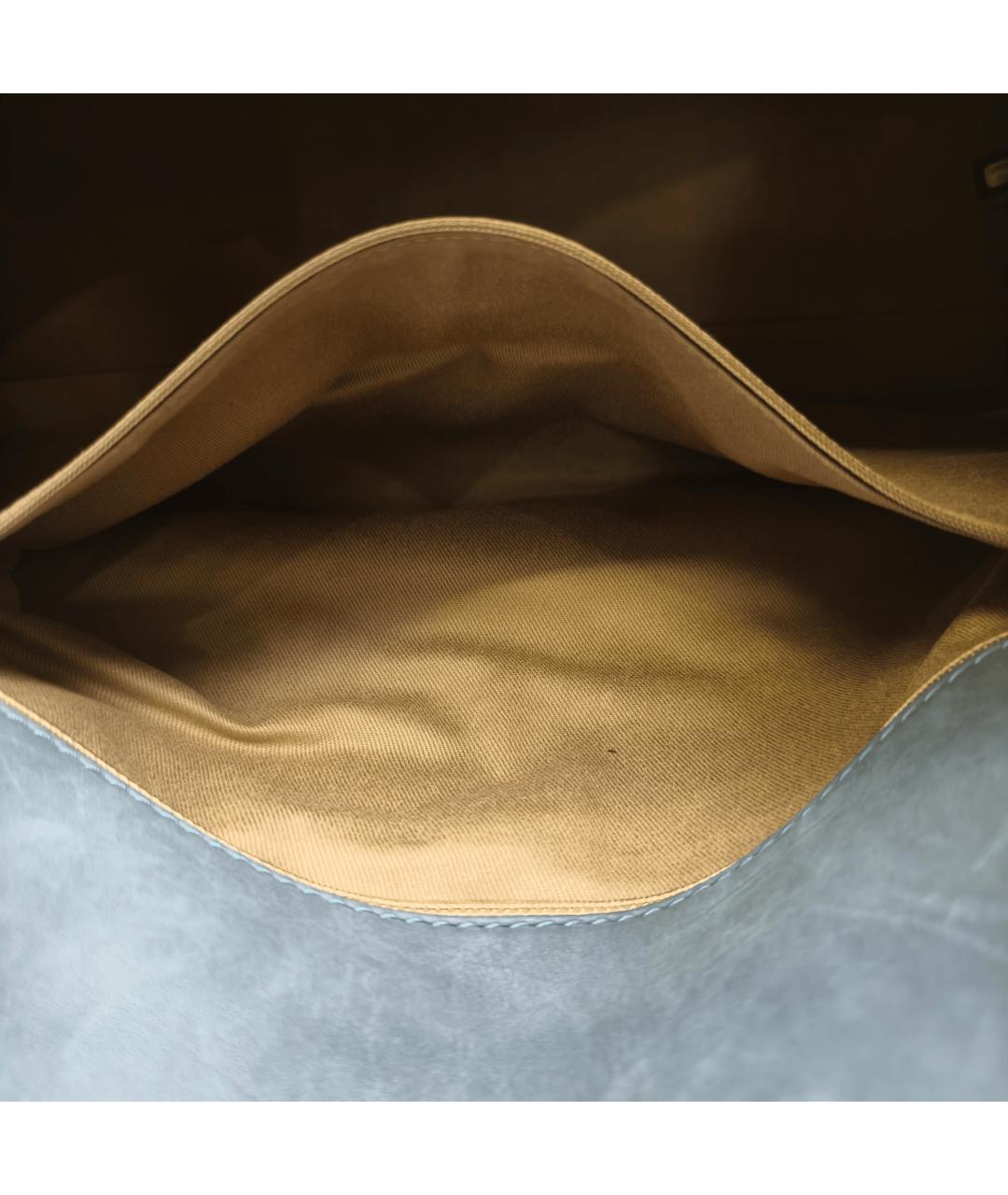 CHANEL Синяя кожаная сумка тоут, фото 9