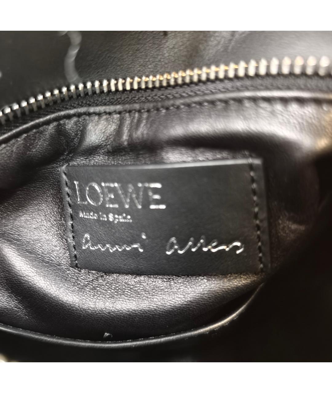 LOEWE Белая кожаная сумка с короткими ручками, фото 9