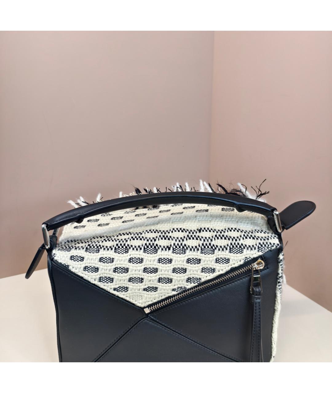 LOEWE Белая кожаная сумка с короткими ручками, фото 8