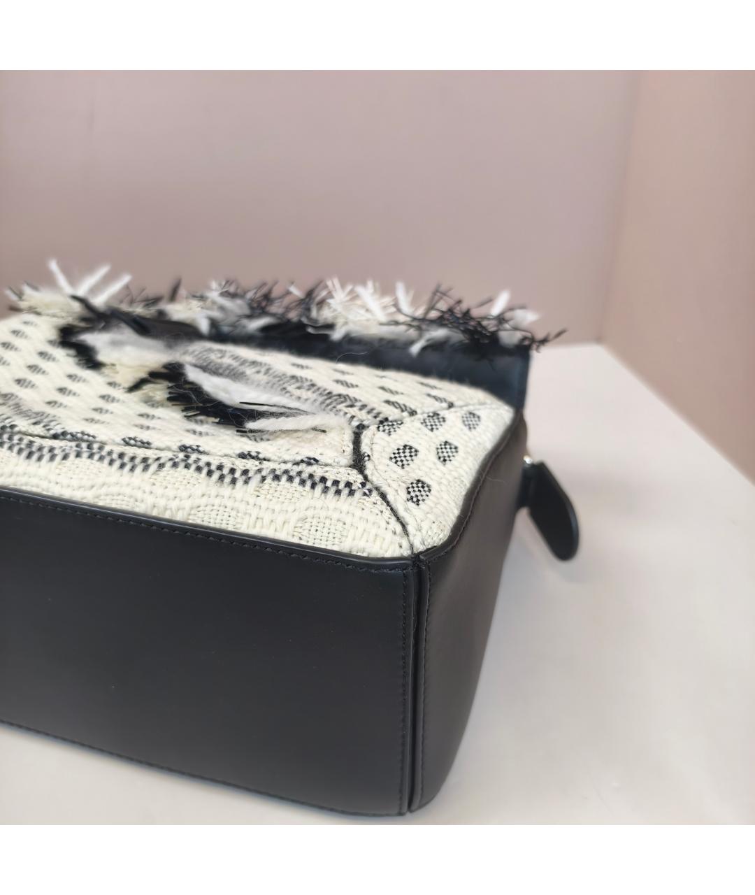 LOEWE Белая кожаная сумка с короткими ручками, фото 2