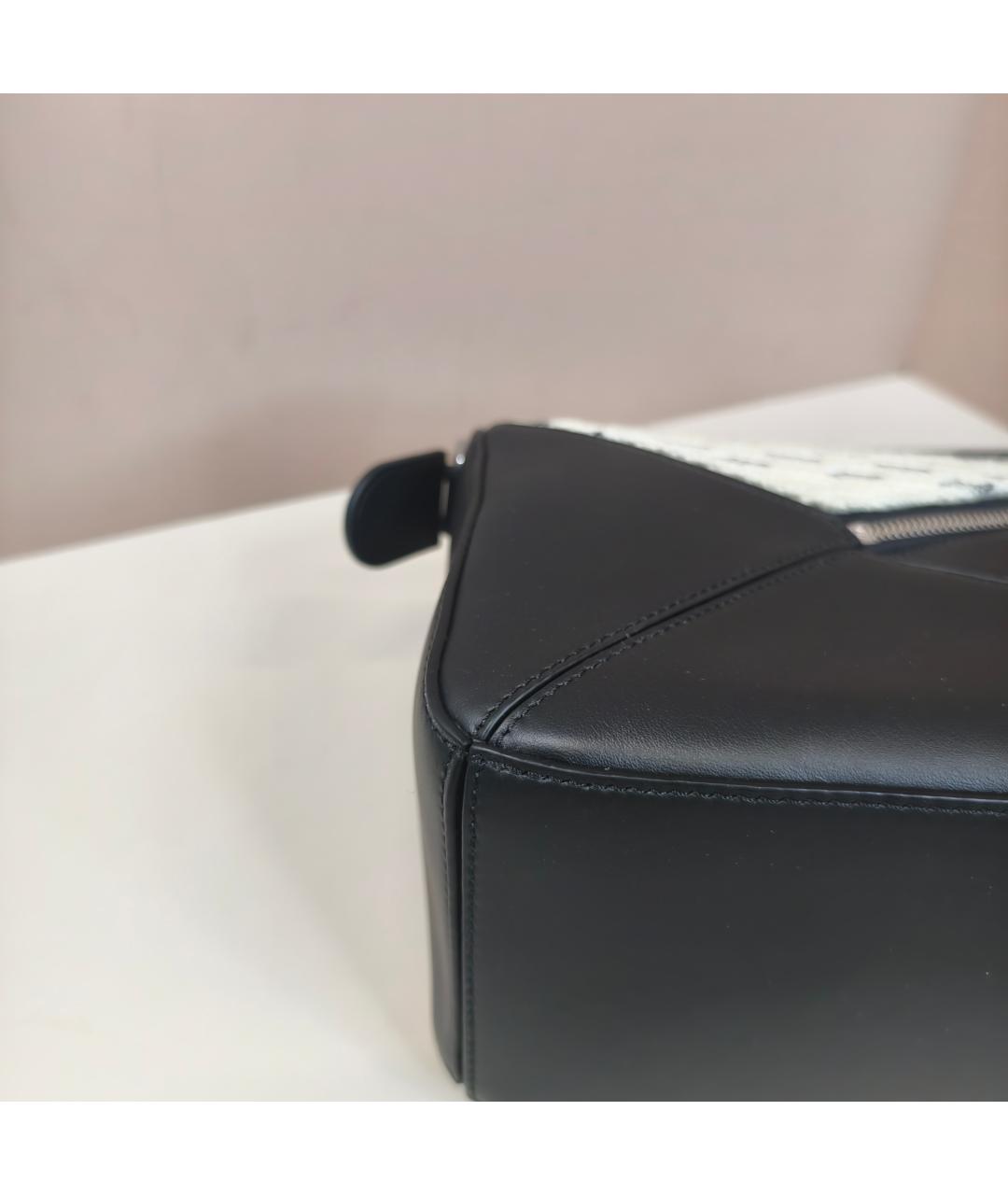 LOEWE Белая кожаная сумка с короткими ручками, фото 3