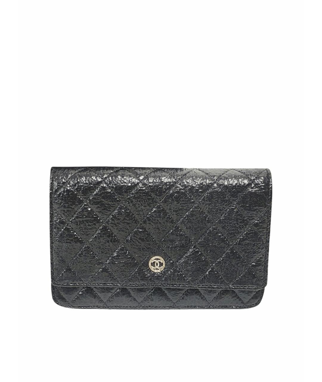 CHANEL Черная кожаная сумка через плечо, фото 1