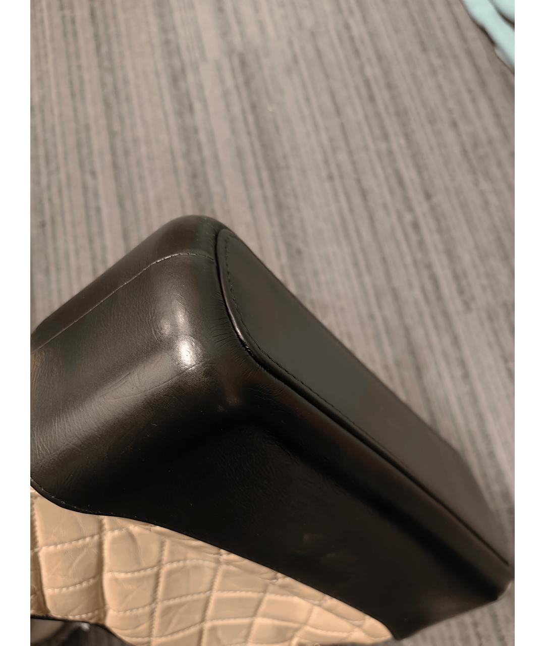 CHANEL Бежевая кожаная сумка через плечо, фото 5