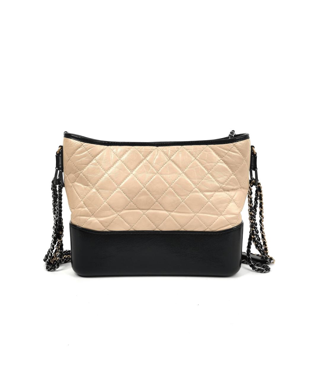 CHANEL Бежевая кожаная сумка через плечо, фото 8