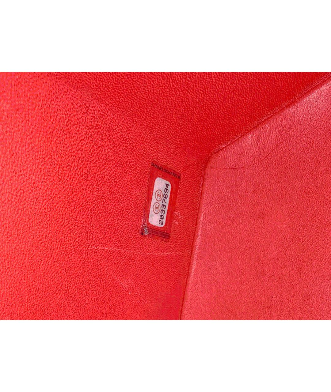 CHANEL Коралловая кожаная сумка через плечо, фото 8