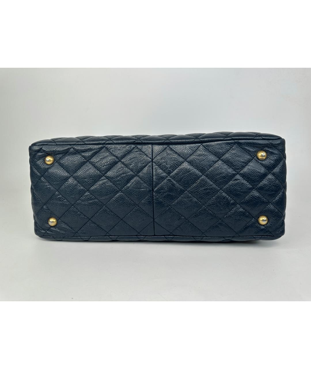CHANEL Черная кожаная сумка тоут, фото 7