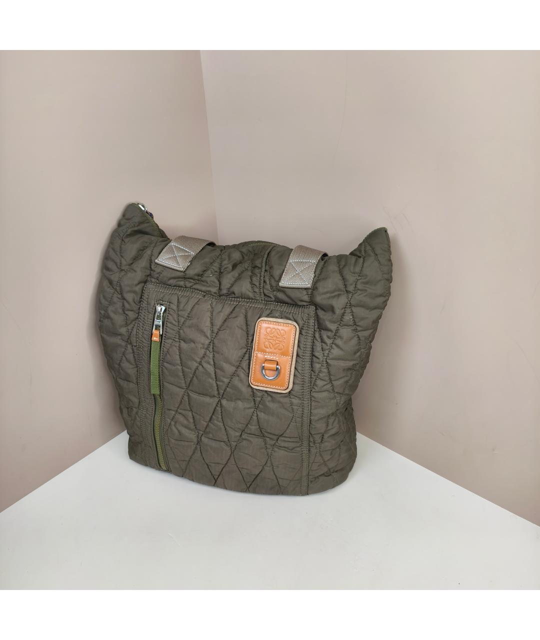 LOEWE Зеленая сумка через плечо, фото 4