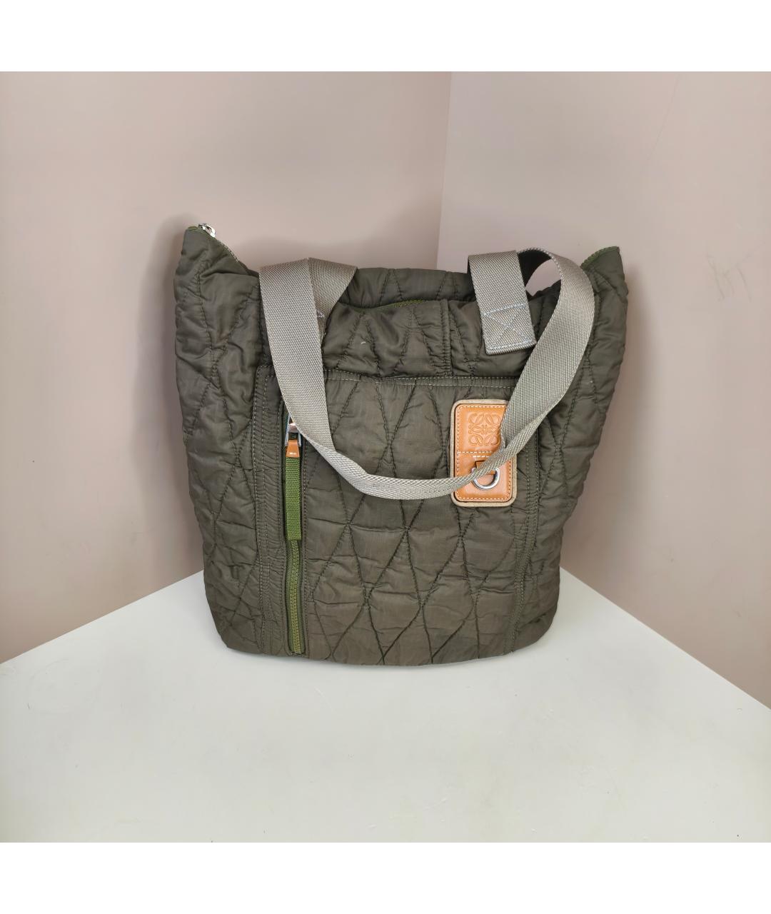 LOEWE Зеленая сумка через плечо, фото 3