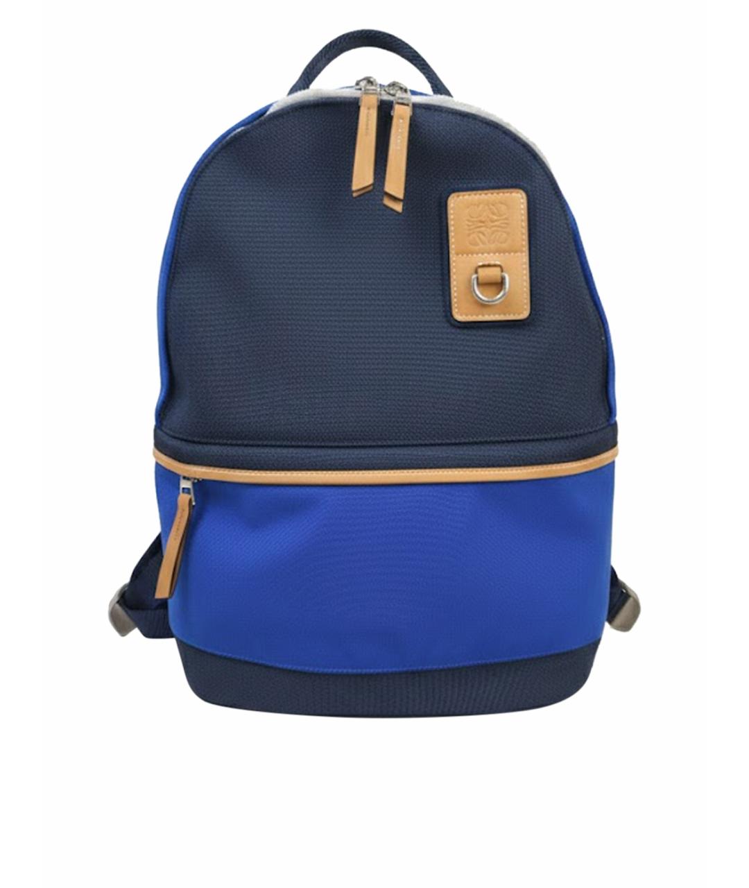 LOEWE Синий тканевый рюкзак, фото 1