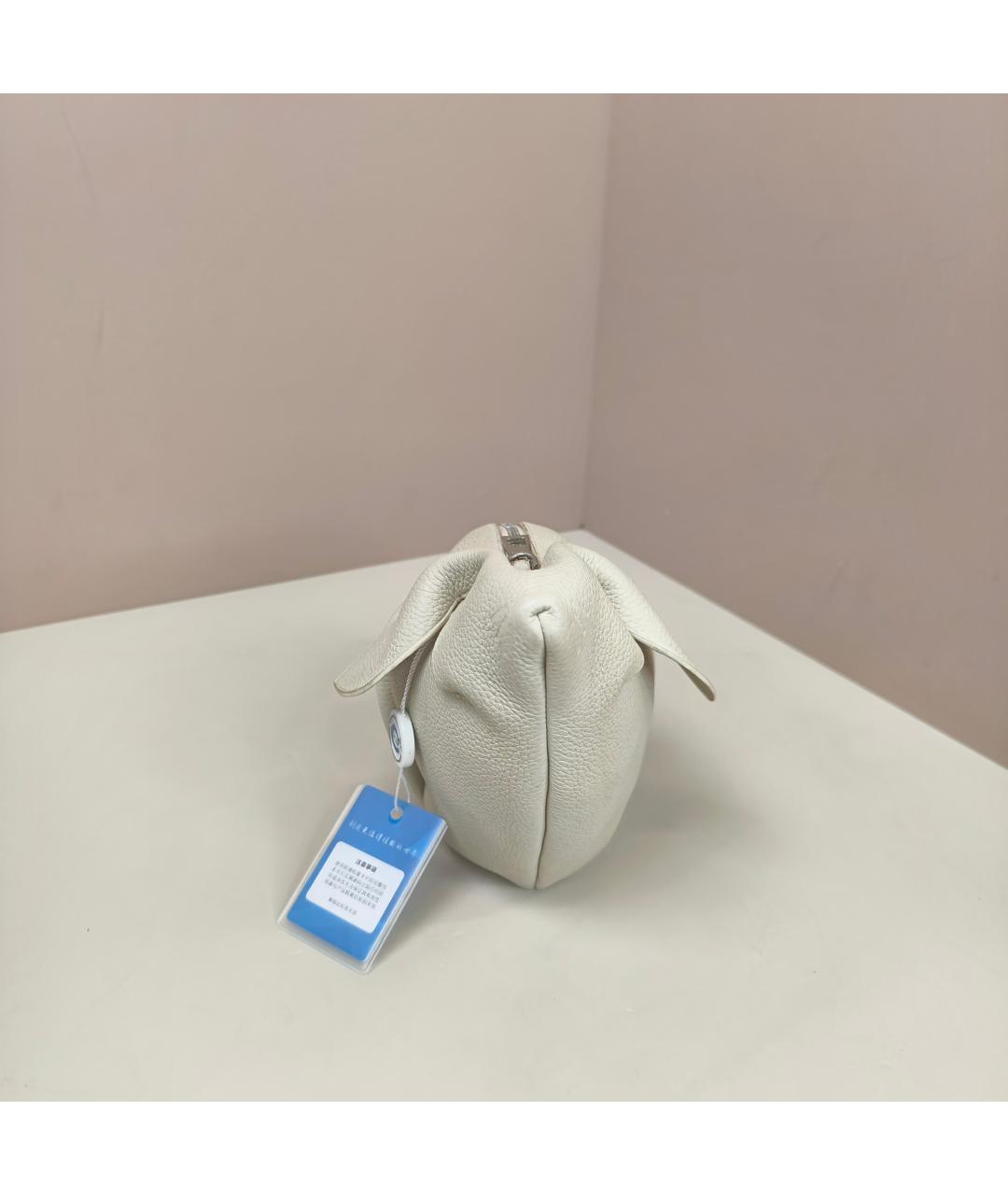 LOEWE Белая кожаная сумка через плечо, фото 2