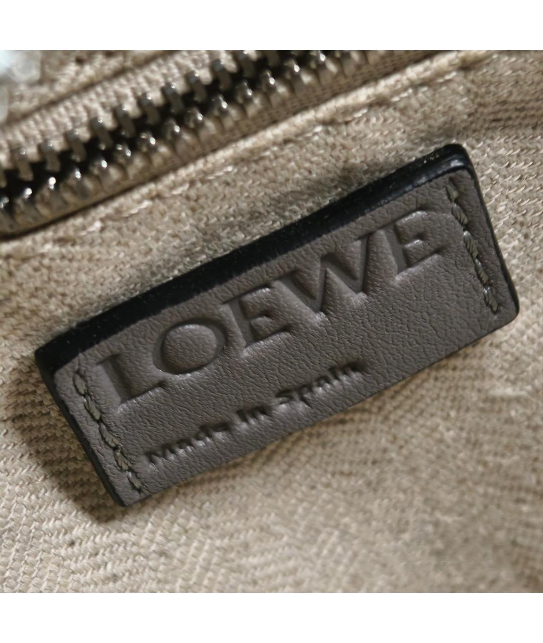 LOEWE Серебряная кожаная дорожная/спортивная сумка, фото 2