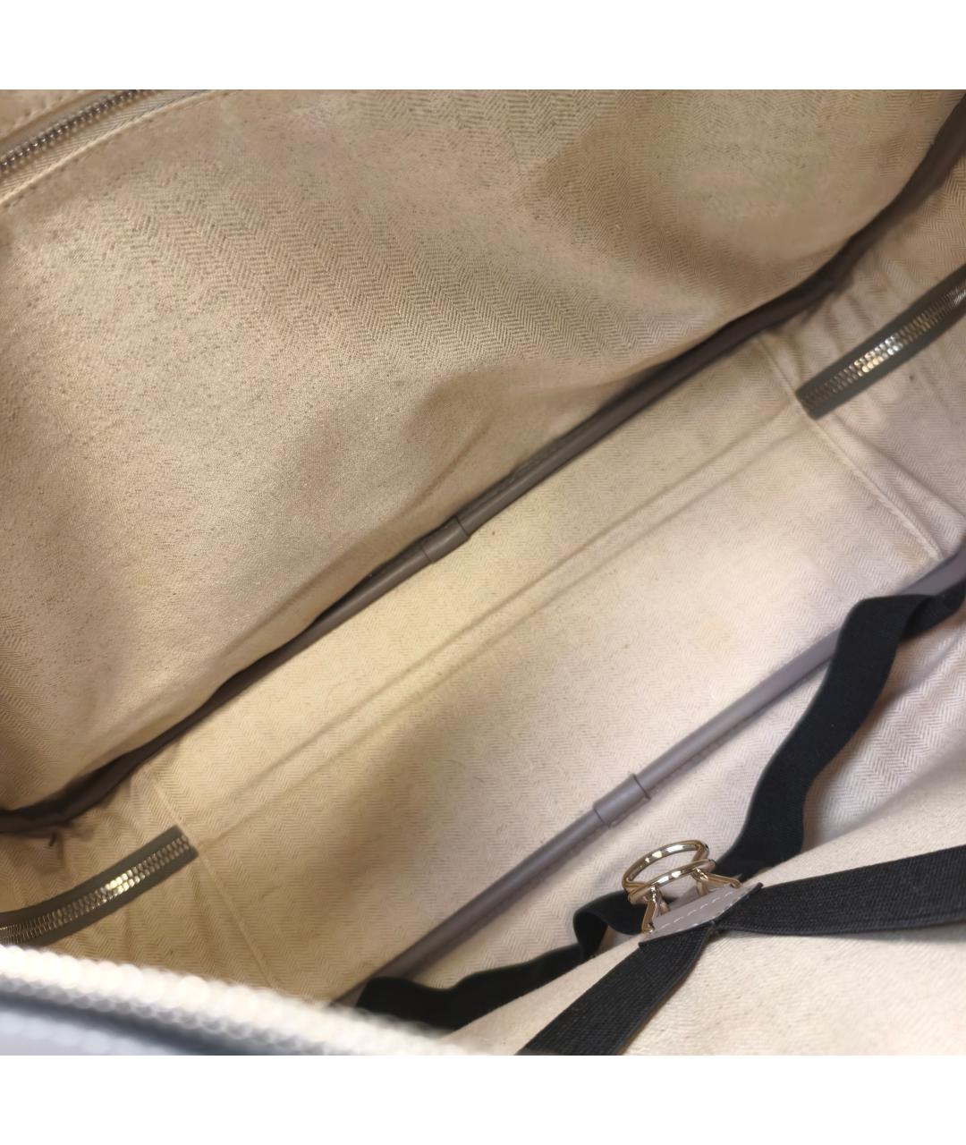 LOEWE Серебряная кожаная дорожная/спортивная сумка, фото 7