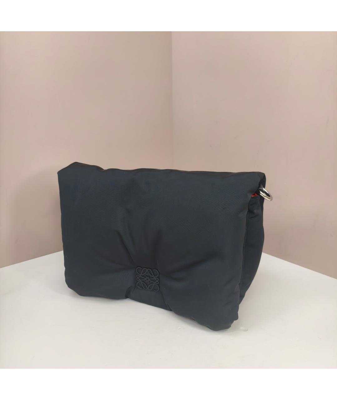 LOEWE Черная тканевая сумка через плечо, фото 4