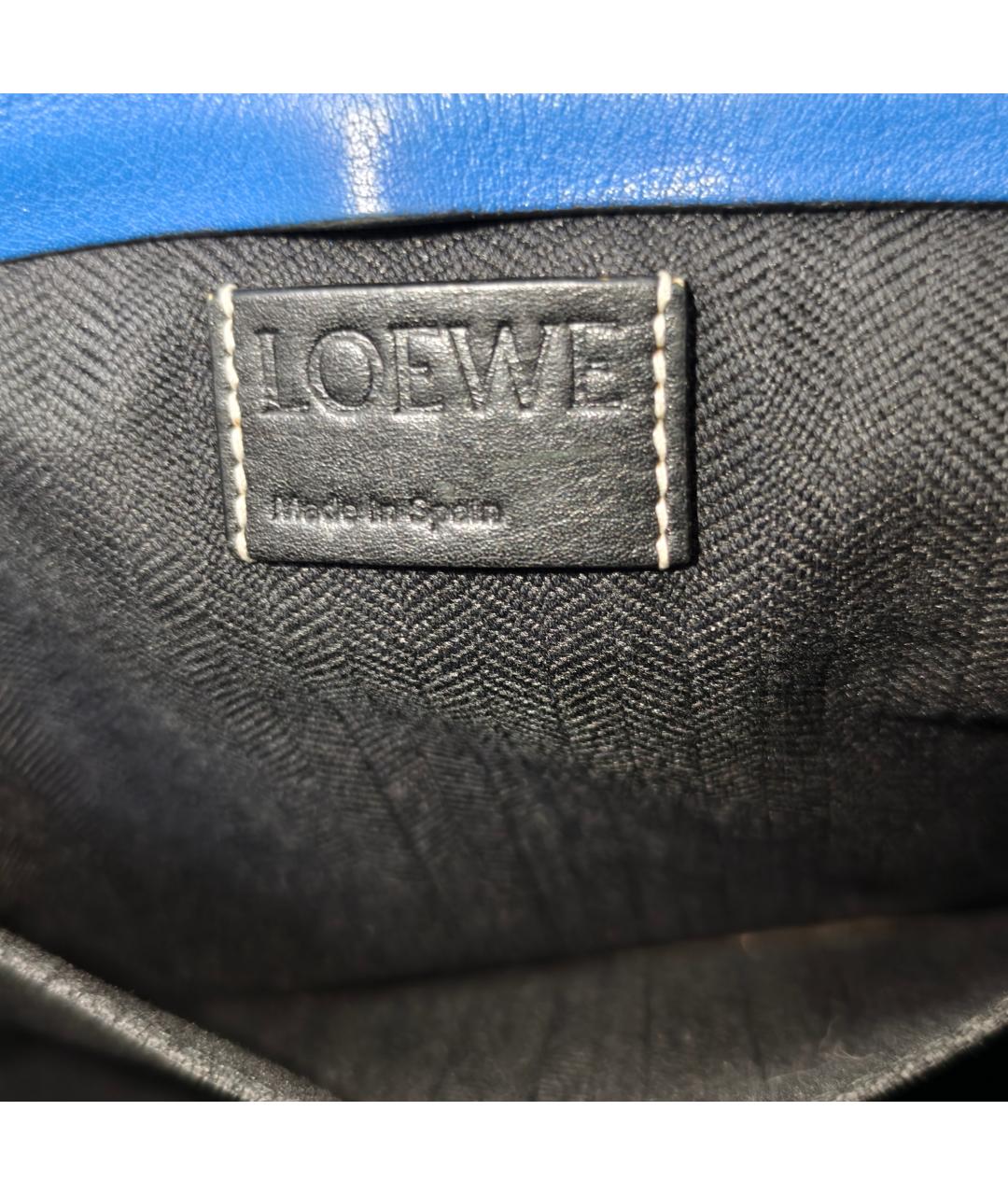 LOEWE Синий кожаный кардхолдер, фото 4