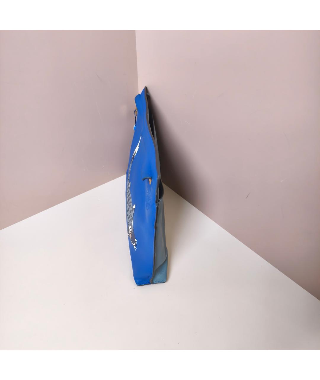 LOEWE Синий кожаный кардхолдер, фото 8