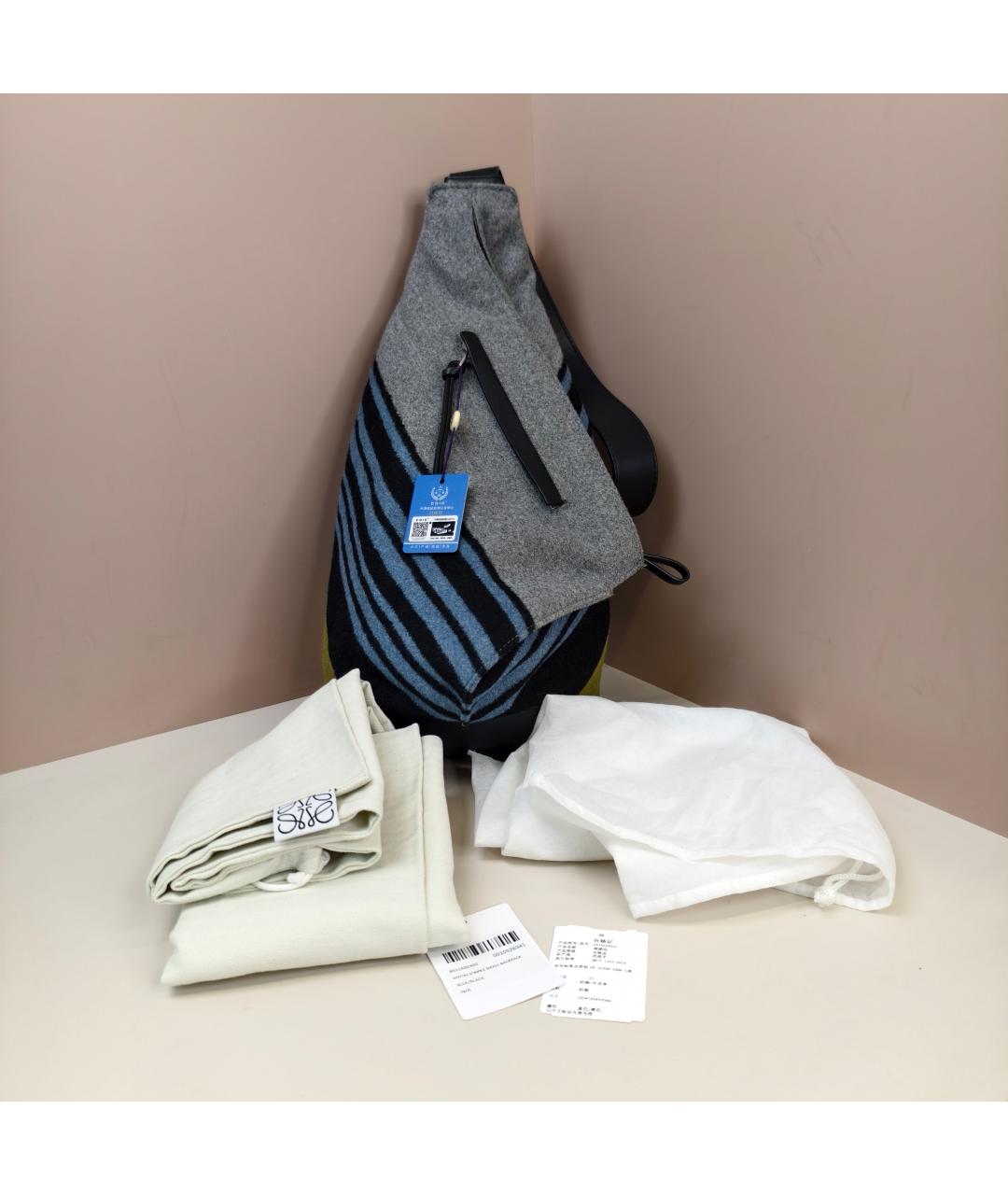 LOEWE Серая сумка через плечо, фото 3