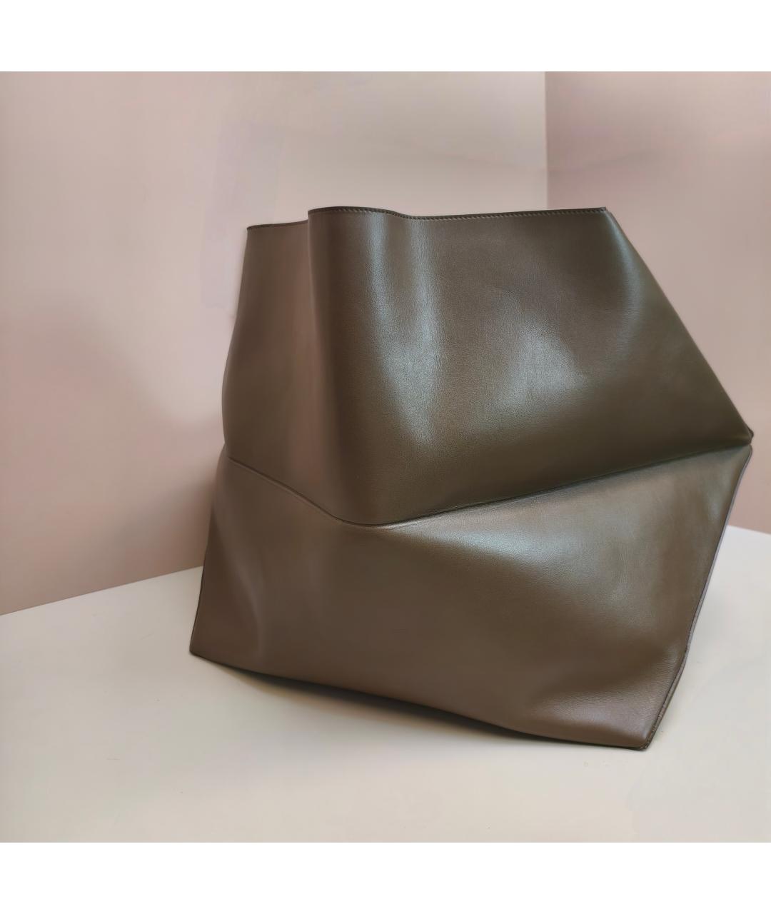 LOEWE Коричневая кожаная сумка тоут, фото 5