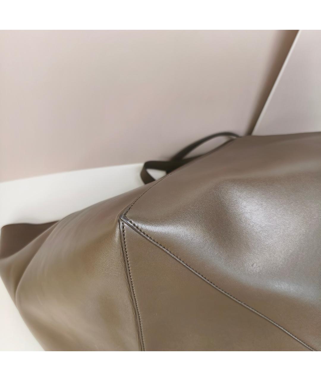 LOEWE Коричневая кожаная сумка тоут, фото 7