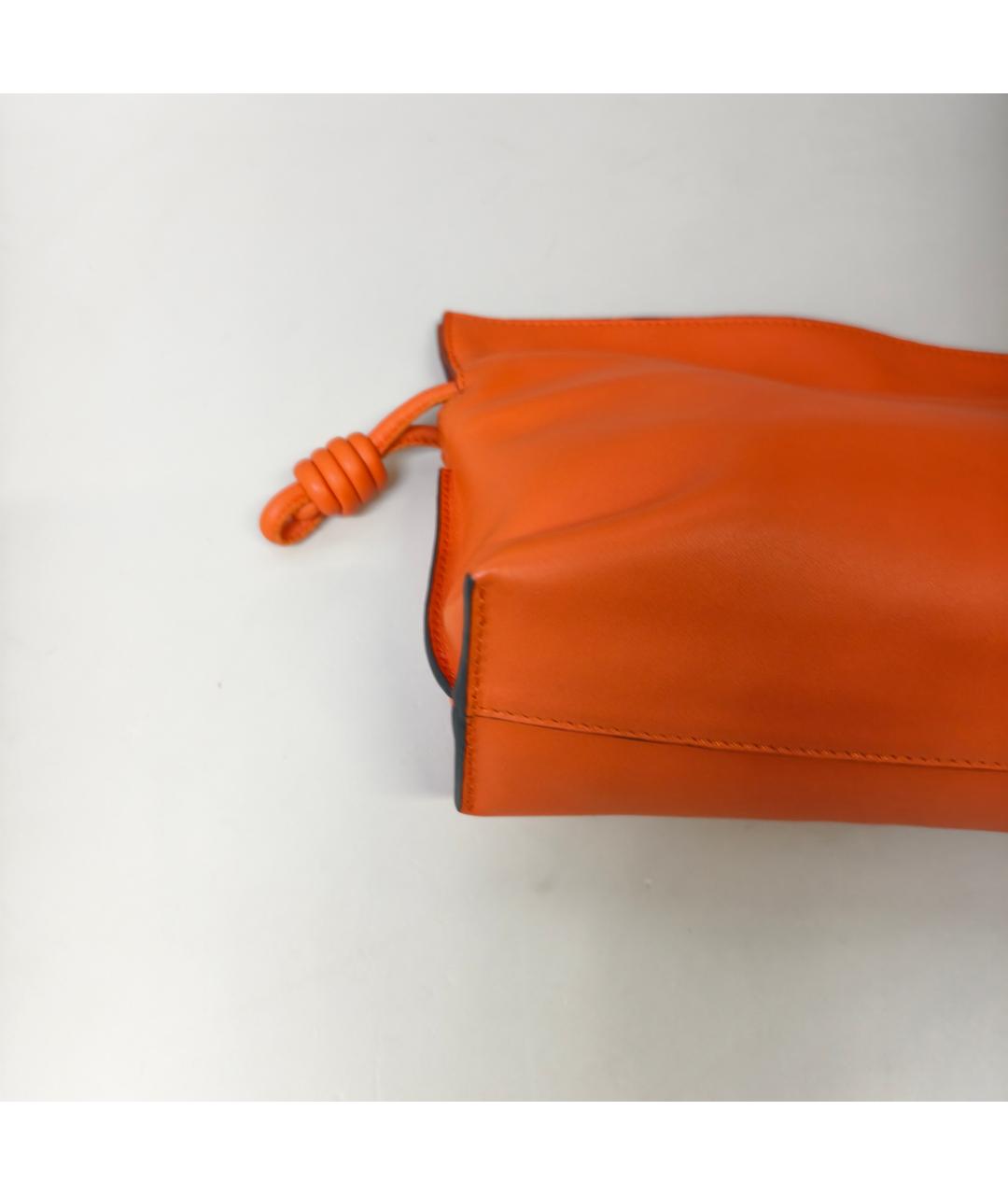 LOEWE Оранжевая кожаная сумка через плечо, фото 5