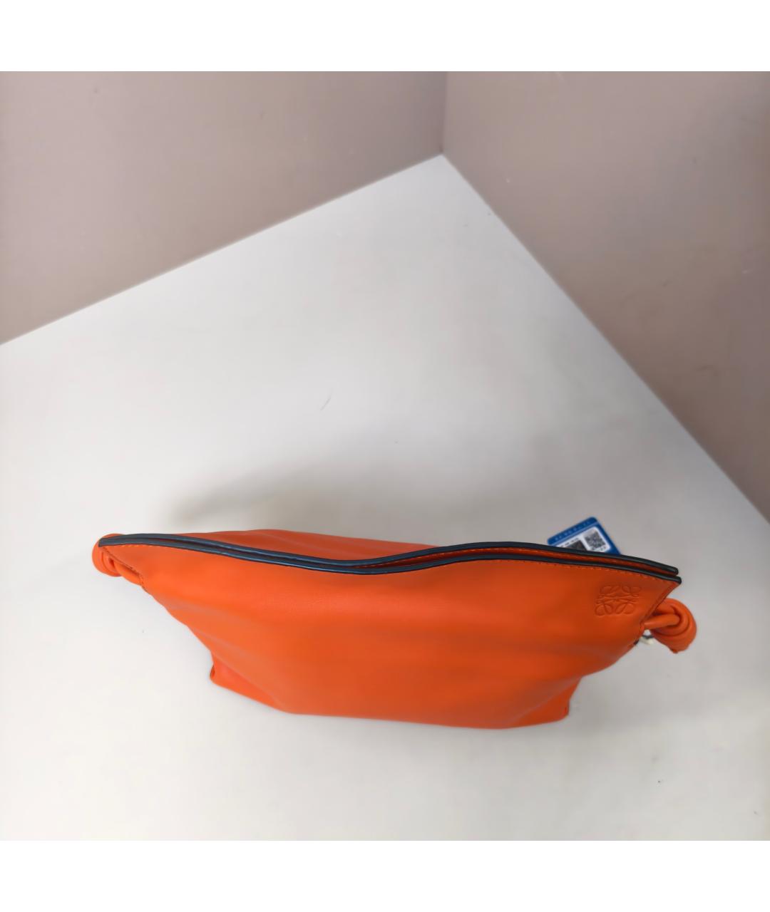 LOEWE Оранжевая кожаная сумка через плечо, фото 9