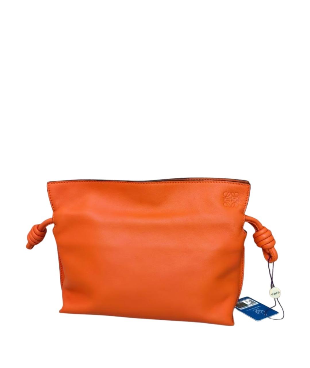 LOEWE Оранжевая кожаная сумка через плечо, фото 11