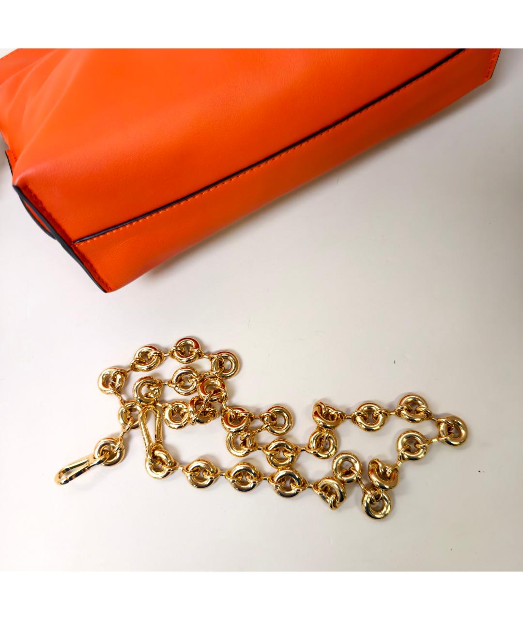 LOEWE Оранжевая кожаная сумка через плечо, фото 7