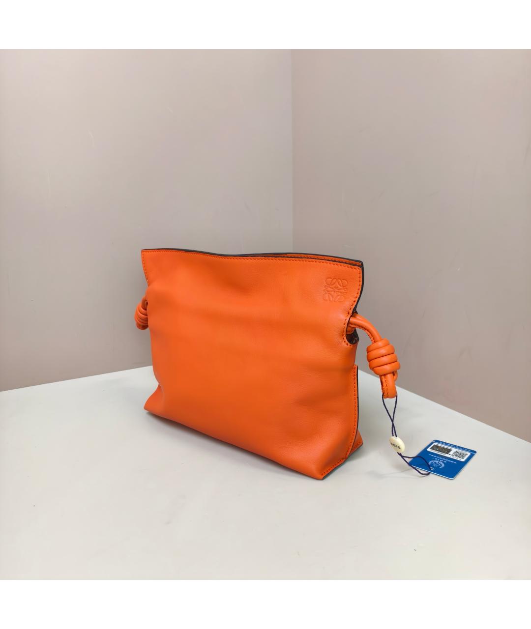 LOEWE Оранжевая кожаная сумка через плечо, фото 8