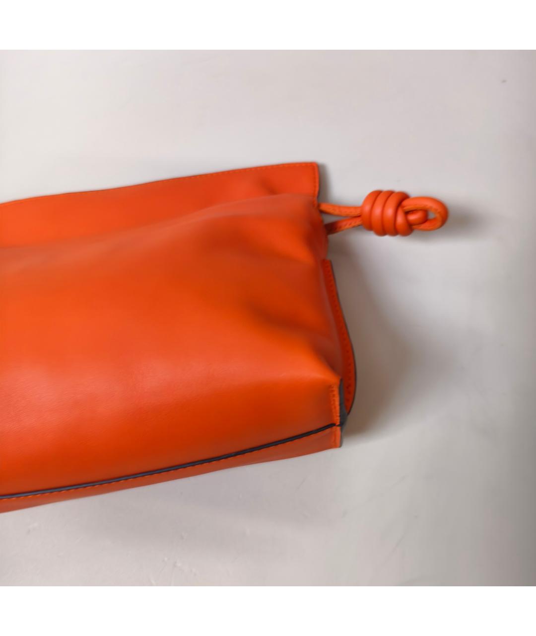 LOEWE Оранжевая кожаная сумка через плечо, фото 6