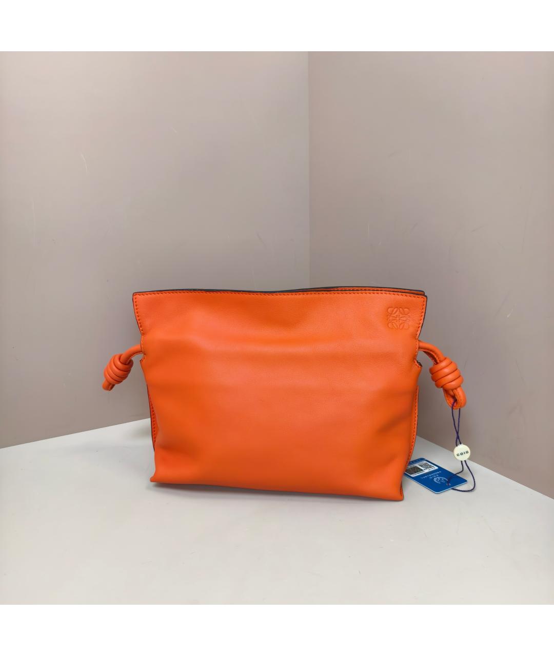 LOEWE Оранжевая кожаная сумка через плечо, фото 10