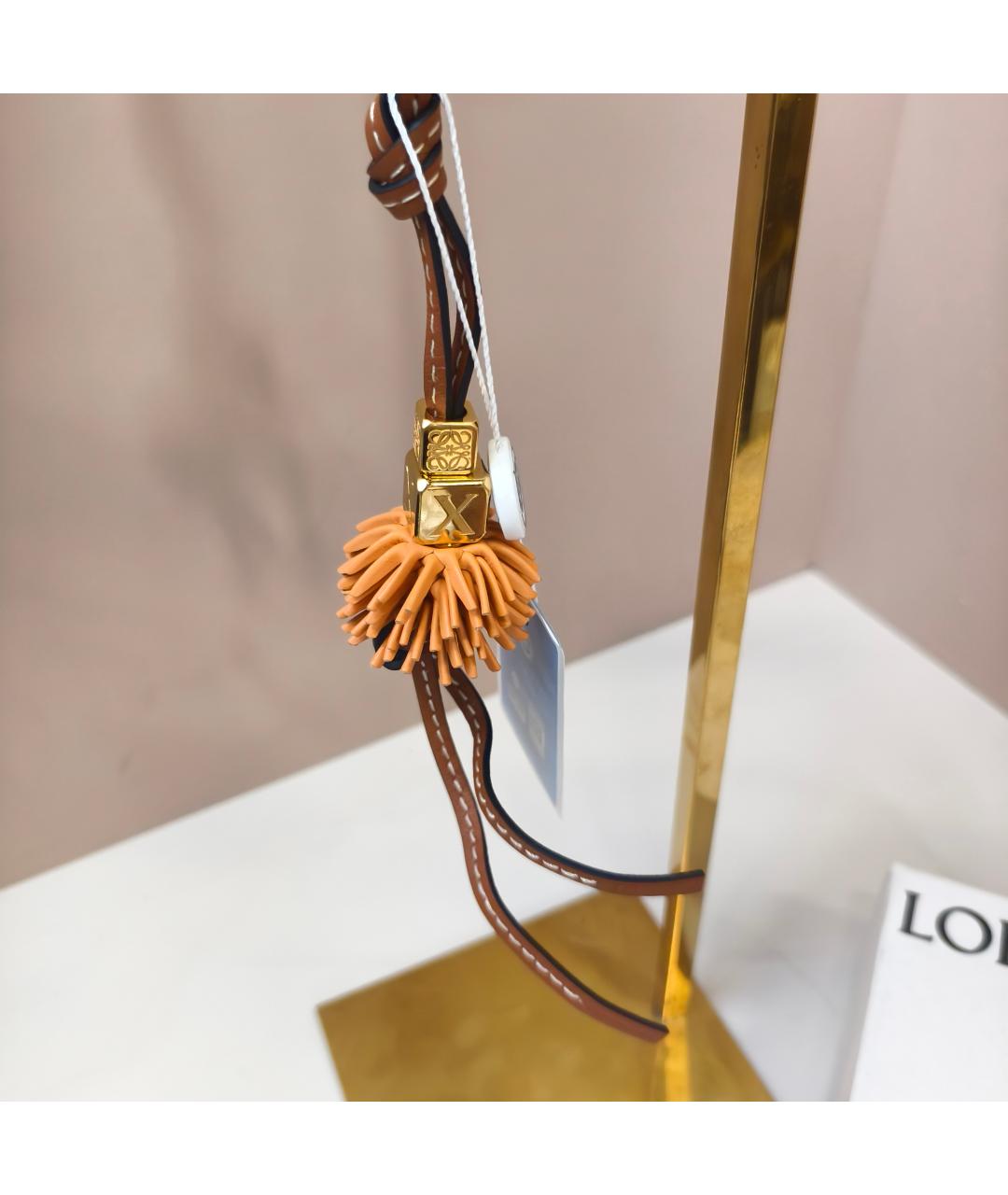 LOEWE Оранжевая кожаная подвеска, фото 5