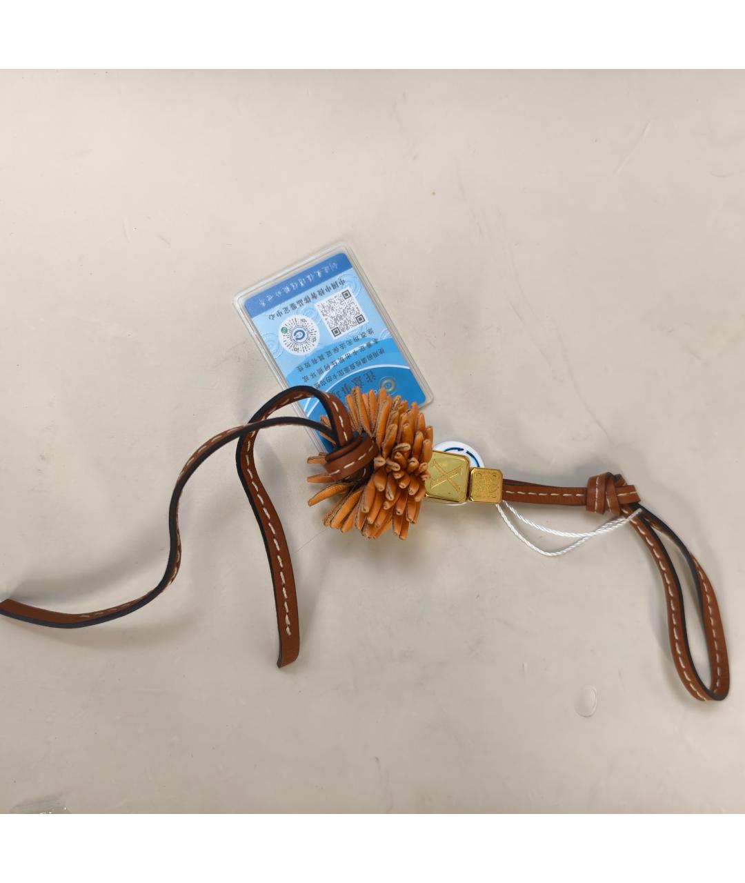 LOEWE Оранжевая кожаная подвеска, фото 4