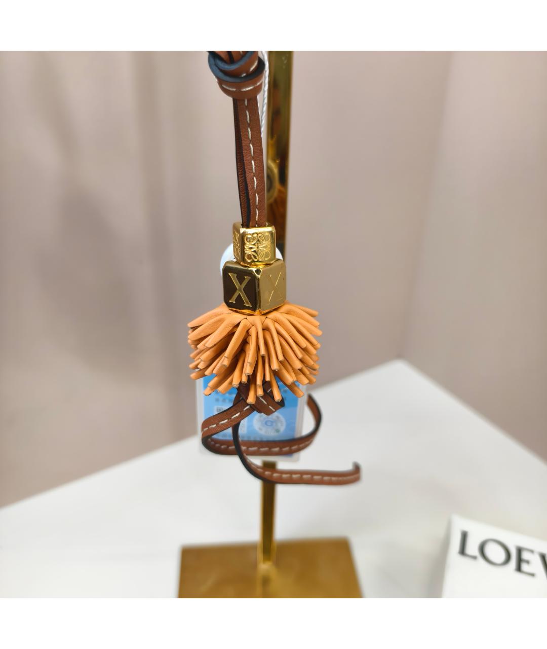 LOEWE Оранжевая кожаная подвеска, фото 2