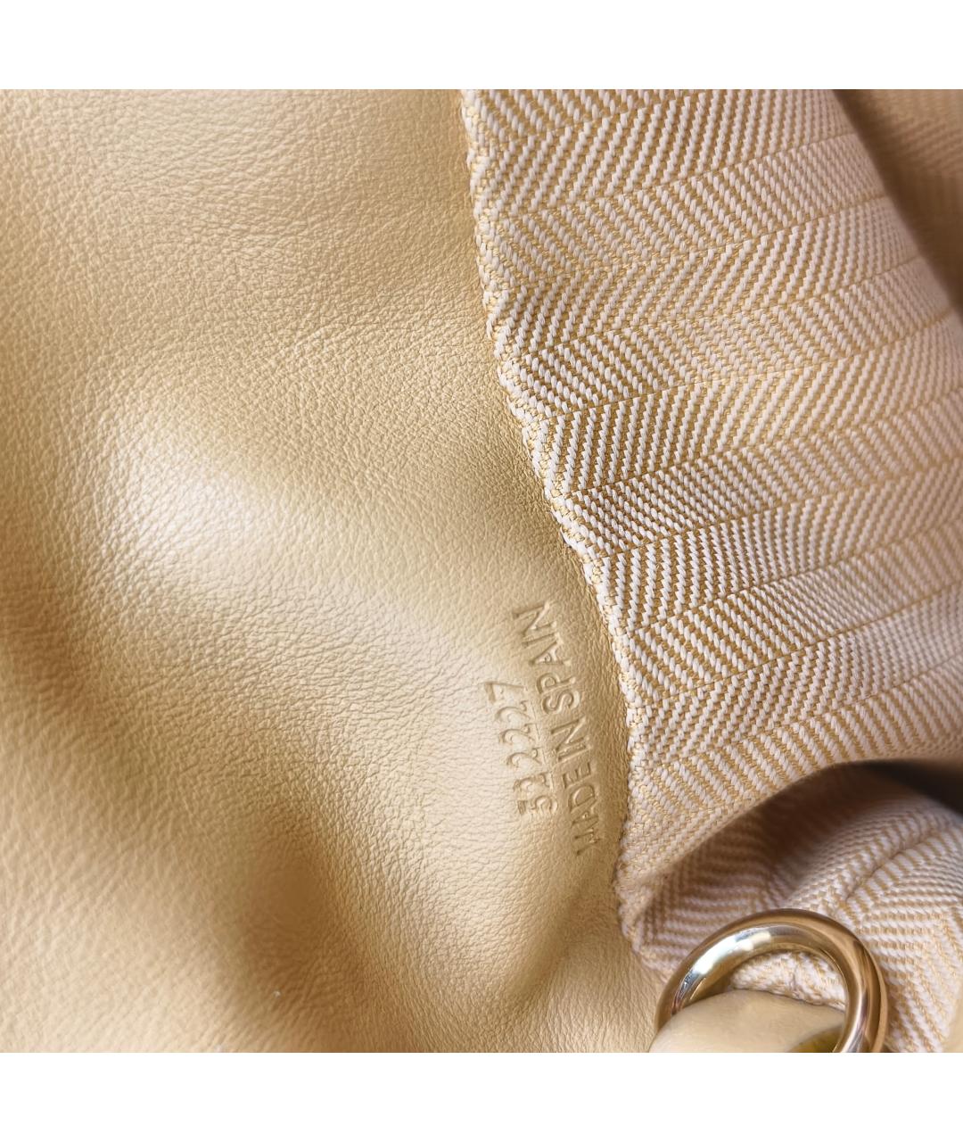 LOEWE Бежевая замшевая сумка через плечо, фото 2