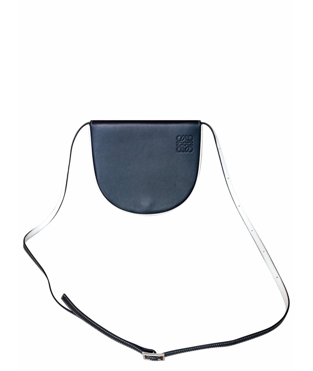 LOEWE Темно-синяя кожаная сумка через плечо, фото 1