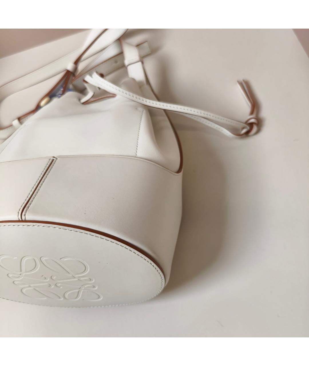 LOEWE Белая кожаная сумка через плечо, фото 2