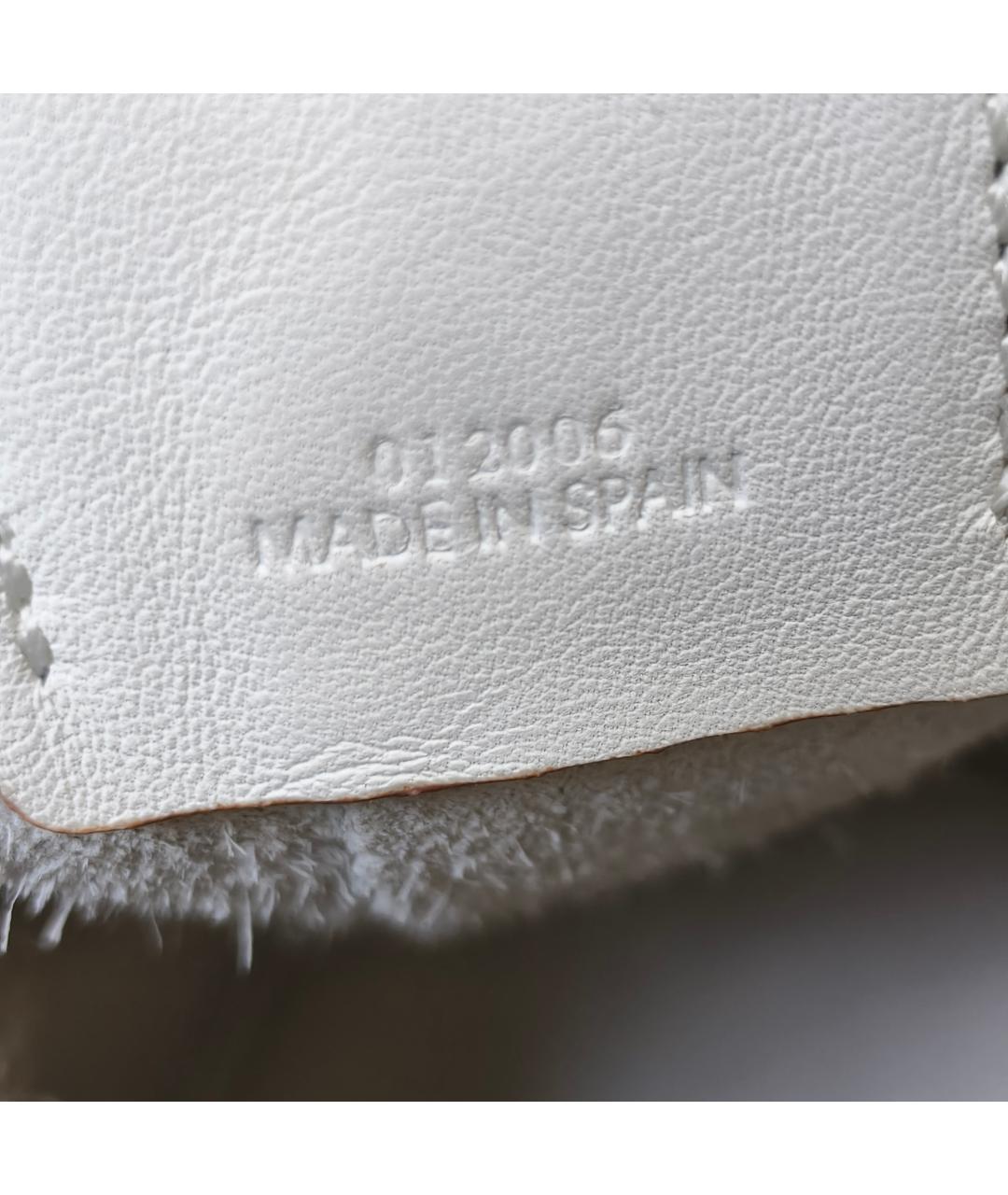 LOEWE Белая кожаная сумка через плечо, фото 6