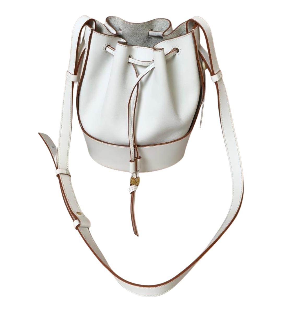 LOEWE Белая кожаная сумка через плечо, фото 1