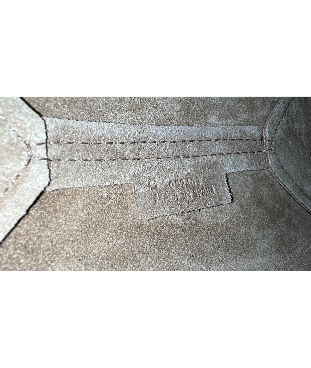 LOEWE Коричневая кожаная сумка через плечо, фото 7