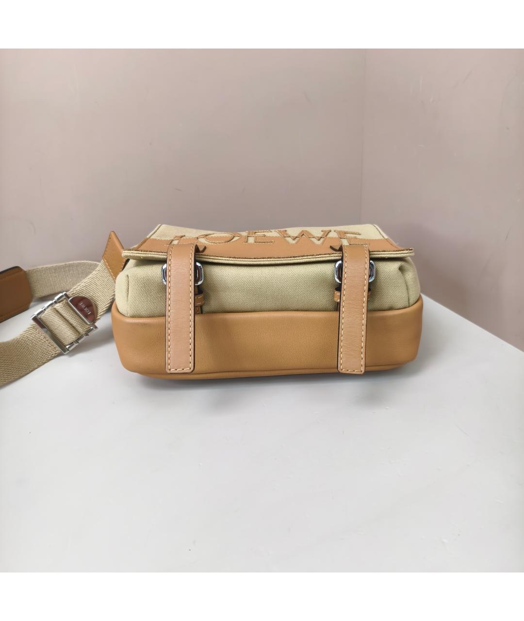 LOEWE Бежевая сумка через плечо, фото 4