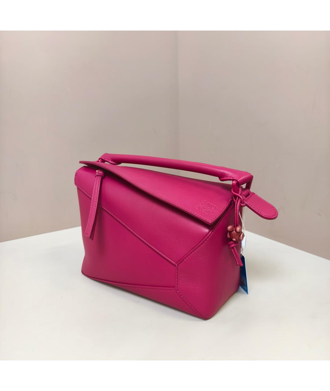 LOEWE Розовая кожаная сумка через плечо, фото 5