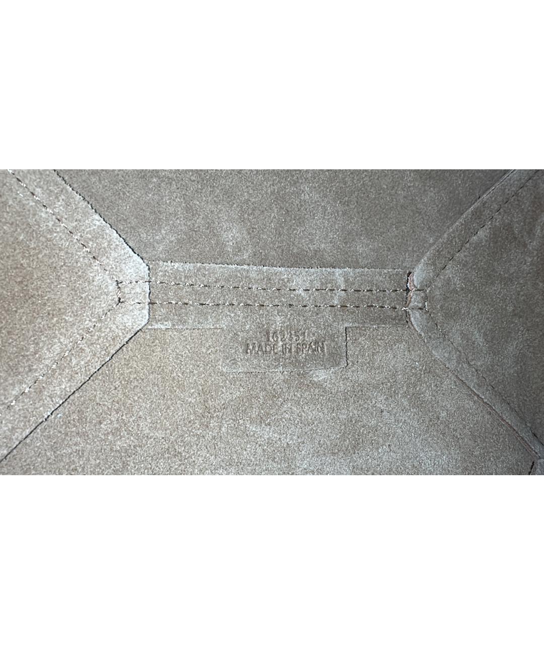 LOEWE Коричневая кожаная сумка с короткими ручками, фото 2