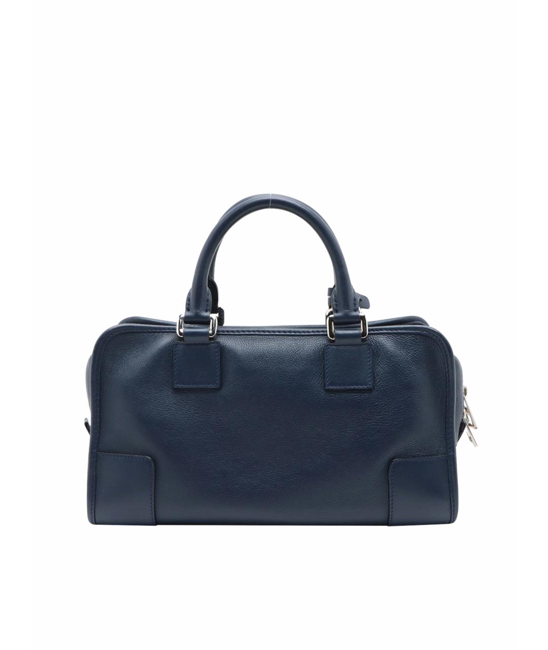 LOEWE Темно-синяя кожаная сумка через плечо, фото 1