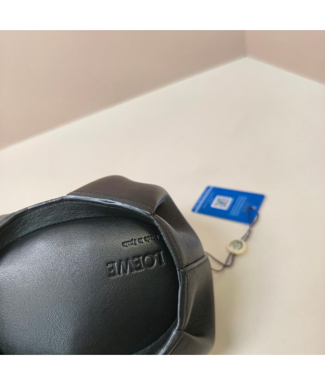 LOEWE Черная кожаная сумка через плечо, фото 3