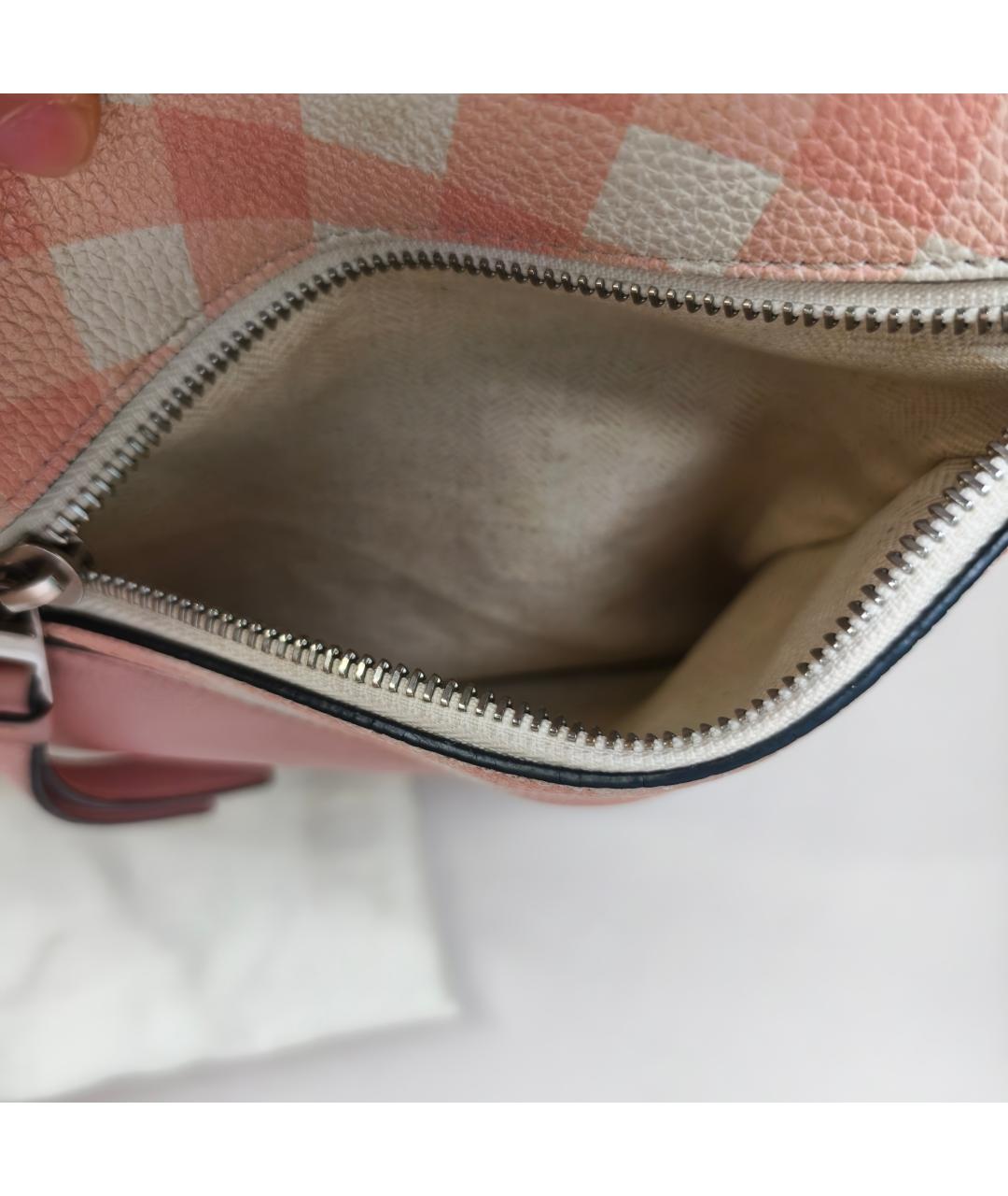 LOEWE Розовая кожаная сумка с короткими ручками, фото 5