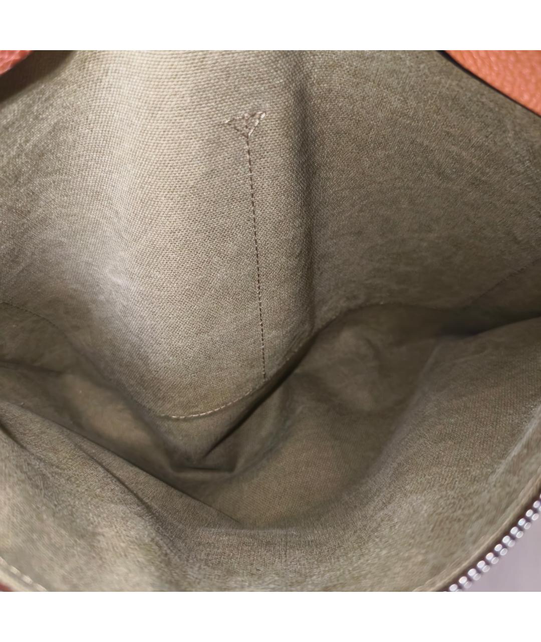 LOEWE Коричневая кожаная сумка через плечо, фото 5