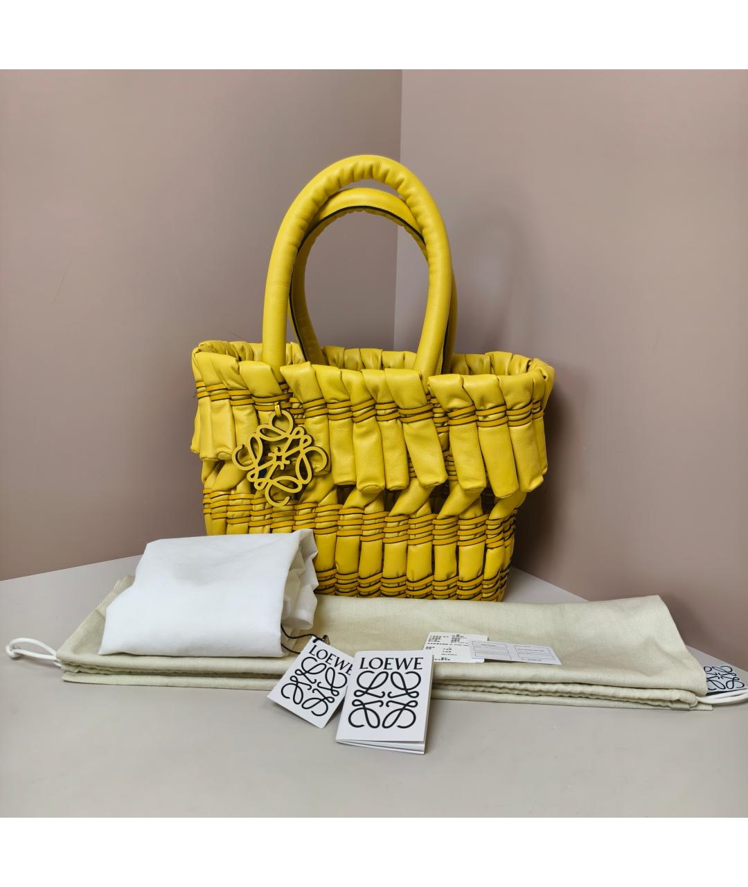 LOEWE Желтая сумка через плечо, фото 2